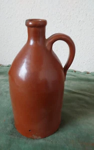 Enghalskrug; Keramik; Bauernkeramik; Ölflasche; 1 ltr ; Steingut - Bild 1 von 4