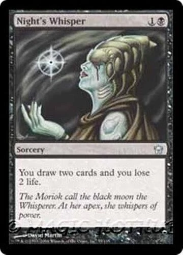 NIGHT'S WHISPER Fifth Dawn MTG Black Sorcery Unc - Image 1 of 1