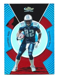 /299 Blue Refractor 2005 Topps Finest #140 Courtney Roby Tennessee Titans Karte - Bild 1 von 2