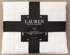 NEW $80 RALPH LAUREN Asher Euro Cotton Sham Ivory 26" X 26"