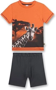 Pigiama ragazzo Sanetta 233106 manica corta pigiama shorty giraffa arancione - Foto 1 di 1