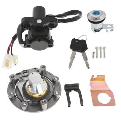 For Yamaha YZF R1 2004-2015 R6 2006-2015 Ignition Switch Lock Set Gas Cap & Key - Image 1 of 4