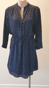 Tokito size 10 above knee navy and beige lined dress. - Picture 1 of 12