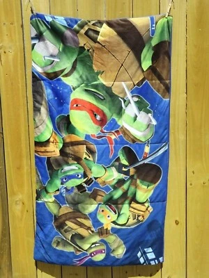 Saco de dormir para niños TNT con juego de almohada a juego azul Teenage Mutant Ninja Turtles Foto 1 de 4