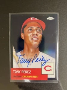 Tony Pérez Topps Chrome Auto Baseball Card Rare Numbered 04/10 mint condition - Picture 1 of 2