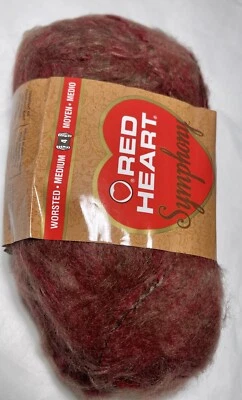 RED HEART SYMPHONY 1Pk. REDWOOD . I COMBINE Ship, READ DETAILS - Image 1 of 3