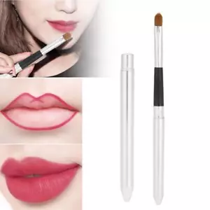 Travel lip brush retractable smooth portable for lipstick application R9B6 J2Q5 - Picture 1 of 15