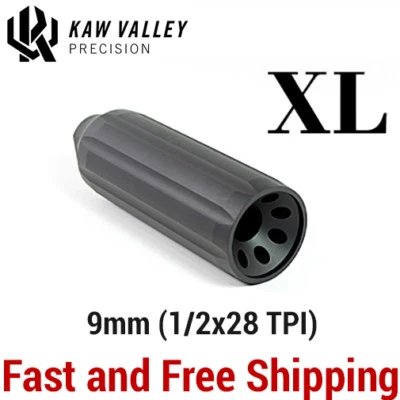 Kaw Valley Precision XL Extra Long Length 9mm Linear Comp/Compensator 1/2x28 TPI