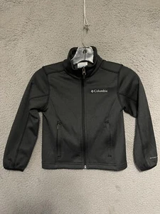 Columbia Jacket Kids Size XS 5/6 Black Long Sleeve Full Zip Fleece - Picture 1 of 5