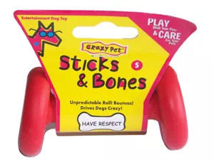 Crazy Pet Sticks & Bones Entertainment Dog Toy - Small - Foto 1 di 3