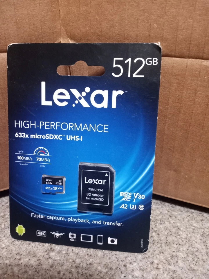 Lexar High-performance MicroSDXC Card - 512GB, Class 10, UHS-I - Image 1 of 2