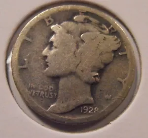 1928 P Merkur Silber Groschen VG vielleicht (28PPKE) - Bild 1 von 5