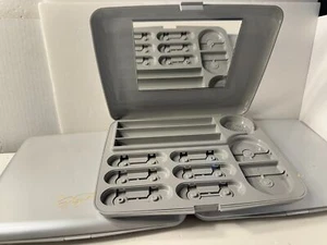 Lot of 3 Mary Kay Color Palette Large 9x7.5 Tray Gray Mirror Compact #9071 - Picture 1 of 3