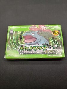2004 Boxed Japanese Pokemon Leaf Green Nintendo Game Boy Advance Tested!
