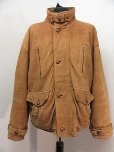 VINTAGE 80S C&A INCOGNITO LEATHER SLOUCHY JACKET SIZE XL + - Bild 1 von 24