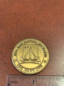 782d Main Support Battalion Log Warriors Challenge Coin FREE SHIPPING - Picture 1 of 2