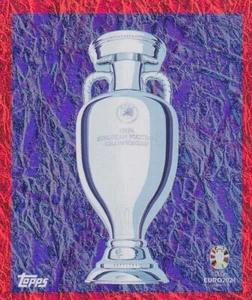 Topps UEFA Euro 2024 Sticker Swiss Edition 1 Trophy - Holo Foil - Picture 1 of 1