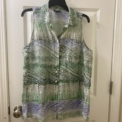 Blusa Worth Top Mujer Mediana Multicolor Sin Mangas Mezcla Lino/Seda Foto 1 de 4