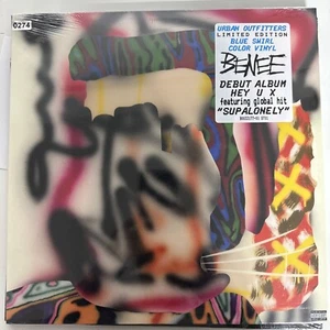 BENEE Hey u x Limited LP Blue Swirl Vinyl Record Album New - Imagen 1 de 2
