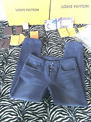 Jeans masculino Gucci feito na Itália fino 100% algodão (46) muito macio - Imagem 1 de 4