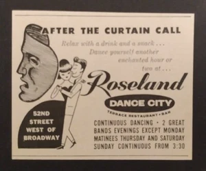 1960 Roseland Dance City Werbung New York - Bild 1 von 1