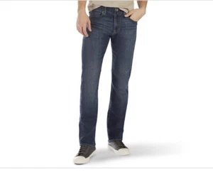 Men's Lee Extreme Motion Stretch Slim Straight Jeans, Size: 33X29, Dark Blue - Picture 1 of 1