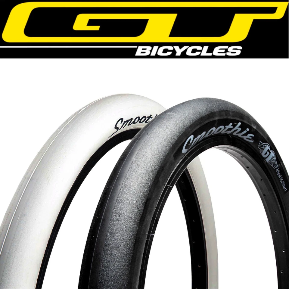 GT SMOOTHIE 29x2.5" Wide SLICK White OR Black Bike Tire 29 inch - Image 1 of 3