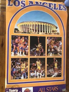 Los Angeles Lakers 1989 Team All Stars Poster Magic Worthy Sports Illustrated - Bild 1 von 6