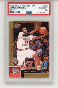 James Harden 2003 Upper Deck Star Rookie First Edition Gold Rookie PSA 10 - Picture 1 of 1
