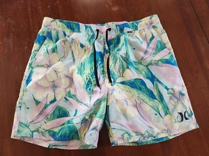 Men's Hurley Floral Swim Trunks Size L - Picture 1 of 3