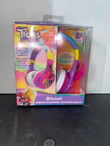eKids DreamWorks Trolls Band Together Volume Limited Kids Wireless Headphones - Picture 1 of 4