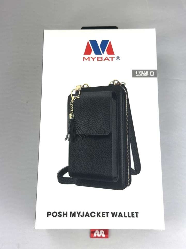 Crossbody Bag For Phone Purse Women Leather Wallet w/ Card Slots Pocket - Image 1 of 2