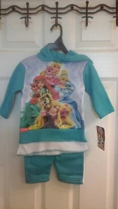 Completo Disney, Principessa Neonata Taglia 24M, Felpa con Cappuccio, Multicolore, Nuovo con etichette - Foto 1 di 4