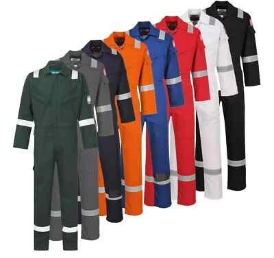 Bizflame Flame Resistant Anti-Static Work Coverall FR Safety Boiler Suit Overall - Image 1 of 4