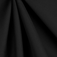 Plain Black Pre Shrunk Mercerised Polycotton Fabric 45” Wide Craft dress bedding