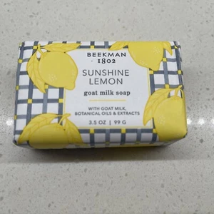 Beekman 1802 Goat Milk Soap Bar SUNSHINE LEMON Palm Size 3.5 Oz - Picture 1 of 2