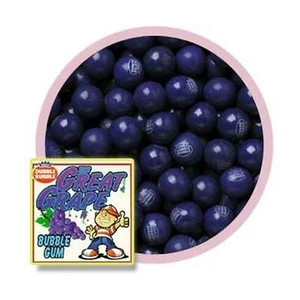 Dubble Bubble Grape Flavored 1" Gumballs Chewing Gum Delicious Tasty 1 Pound Bag - Picture 1 of 1