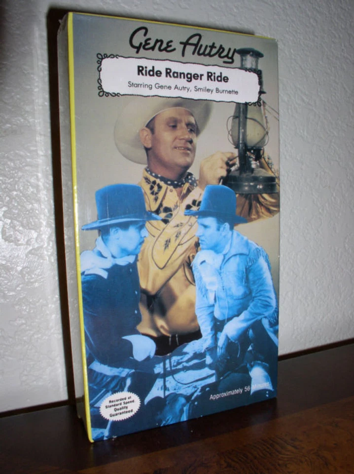 Ride Ranger Ride starring Gene Autry (VHS,B&W,NEW) - Image 1 of 1