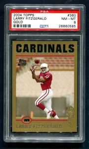 2004 Topps Gold Larry Fitzgerald RC 235/499 PSA 8 NM-MT - Picture 1 of 2