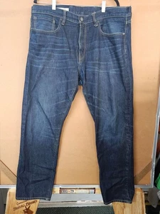Pantalones de mezclilla Gap para hombre 38 X 30 estándar azul cónico lavado medio - Imagen 1 de 10