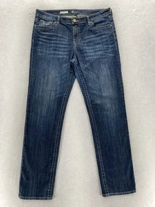 Kut From The Kloth Jeans Womens 14 Stevie Straight Leg Dark Blue Denim Stretch - Picture 1 of 13