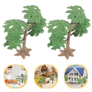 2 PC Scenery Model Tree Architectural Supplies Building Trainchrismas - Picture 1 of 12