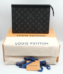 Authentic Louis Vuitton Pochette Voyage Monogram Eclipse MM M61692 - Picture 1 of 19