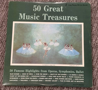 50 Great Music Treasures / Highlights From Operas, Symphonies & Ballets 2Lp - Image 1 of 2