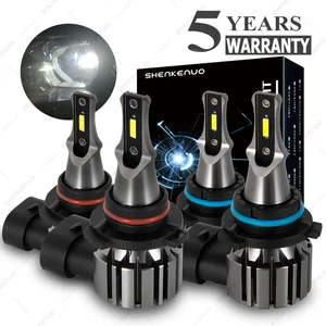 4x LED Headlight Bulbs Kit High Low White For Honda Civic Sedan 4-Door 2004-2015 - Picture 1 of 12