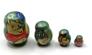 Juego de 5 muñecas rusas Winnie The Pooh de madera usadas en excelente estado - Imagen 1 de 2