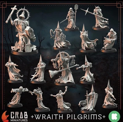 Trench Crusade Wraith Pilgrims Warband - Ghostly Grimdark Trench Pilgrims Foto 1 de 4