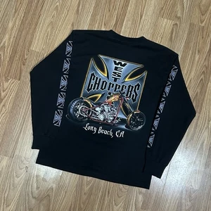Vintage West Coast Choppers "JESSE WHO?" schwarzes Langarmshirt Gr. 12/14 - LESEN - Bild 1 von 23