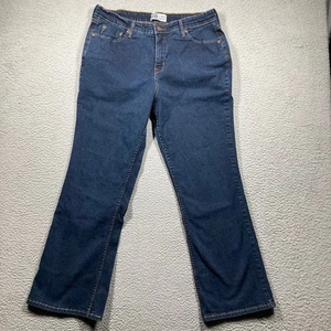 Signature by Levi Strauss & Co. Jeans Women's 16 Short Blue Dark Wash Bootcut - Picture 1 of 17