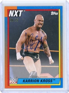 KARRION KROSS 2021 TOPPS HERITAGE WWE "NXT SUPERSTAR" Autograph AUTO CARD 20/25 - Picture 1 of 2